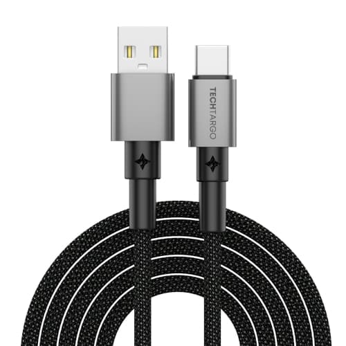 TechTargo 10ft Braided Type C to USB-A Cable