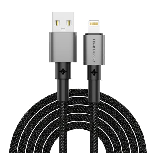 Tech Targo 10ft Braided Lightning to USB-A Cable
